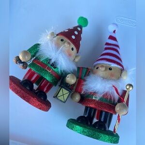 Christmas gnomes nutcracker decor set of 2